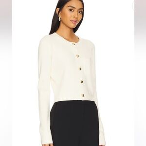 Favorite Daughter The Quinn Cardigan in Cream Knitwear sz XL